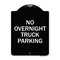 Signmission No Overnight Truck Parking Heavy-Gauge Aluminum Architectural Sign, 24" x 18", BW-1824-23822 A-DES-BW-1824-23822 - alternate 1